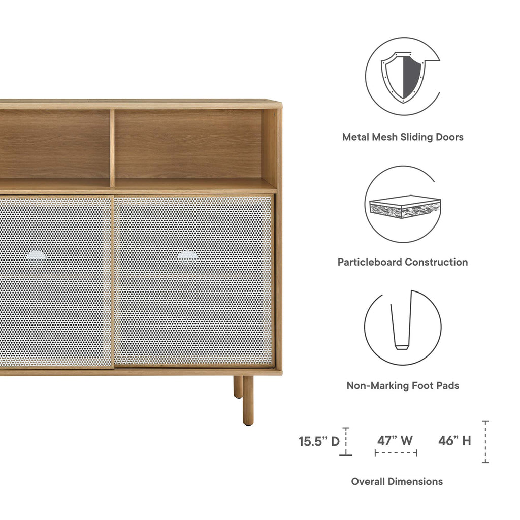 Kurtis 47" Display Cabinet - Oak