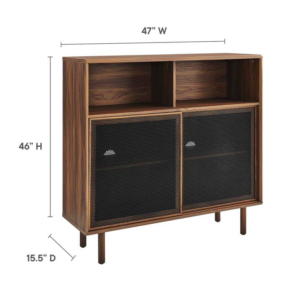 Kurtis 47" Display Cabinet - Walnut