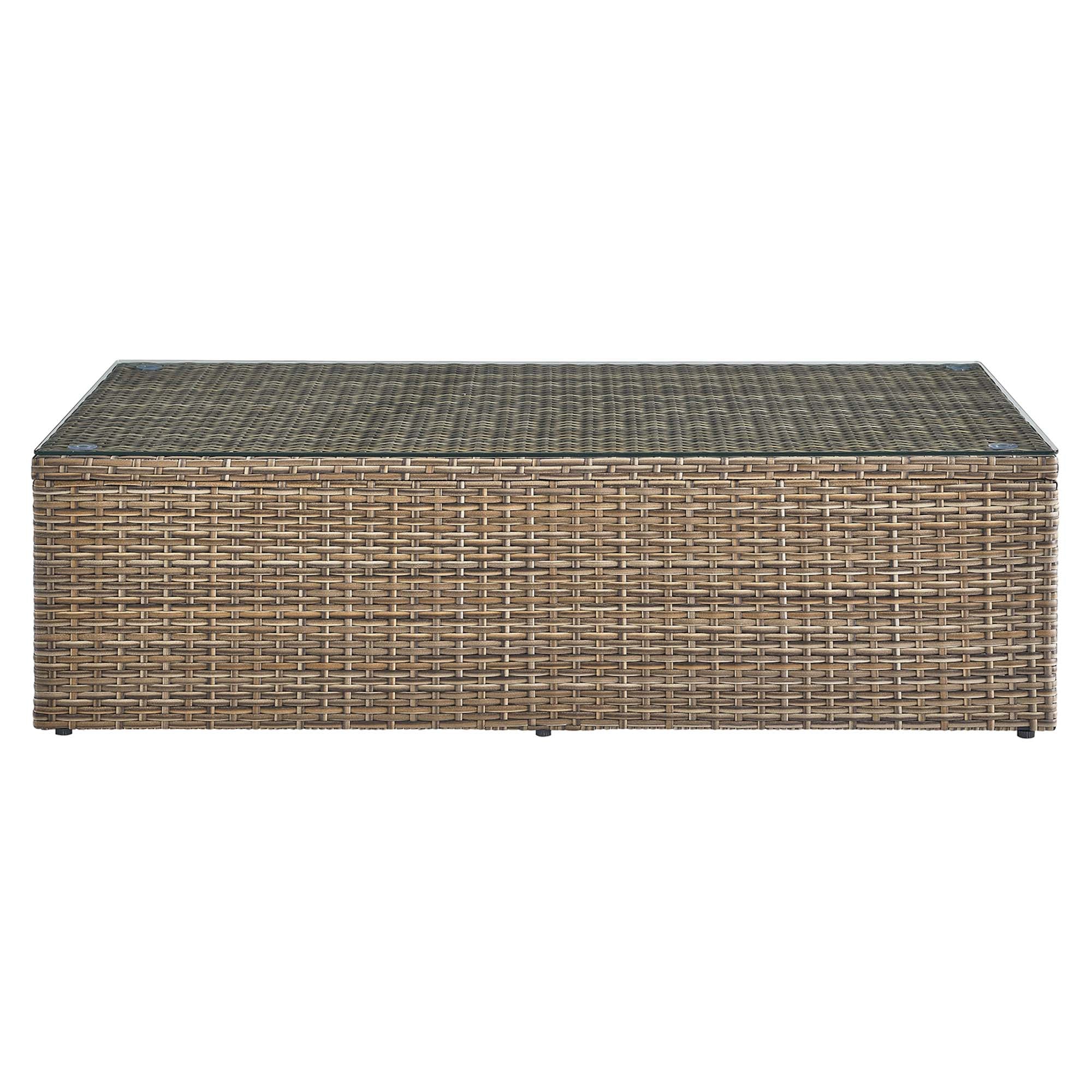 Convene Outdoor Patio Coffee Table - Brown