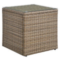 Convene Outdoor Patio Side Table - Brown