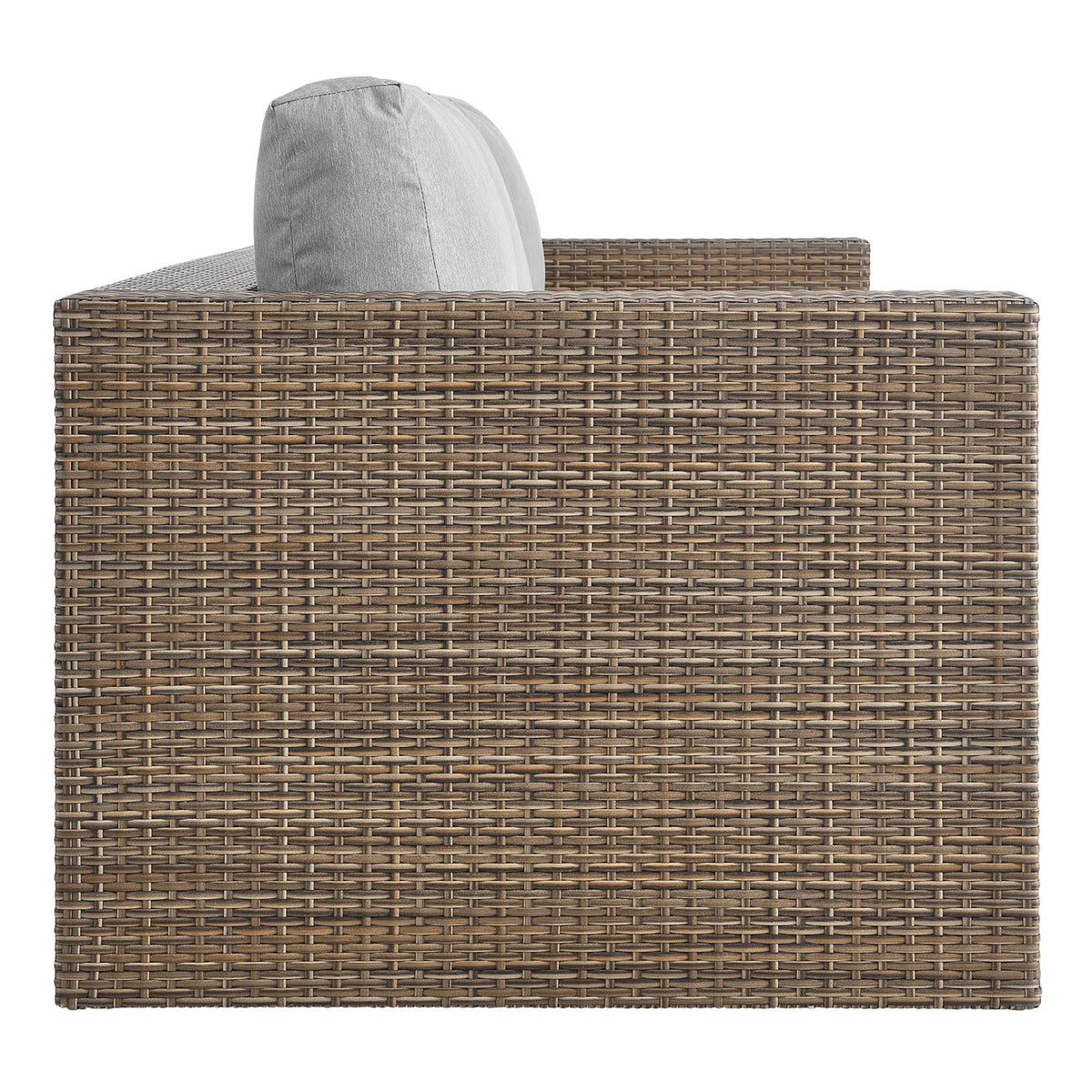 Convene Outdoor Patio Sofa - Cappuccino Gray