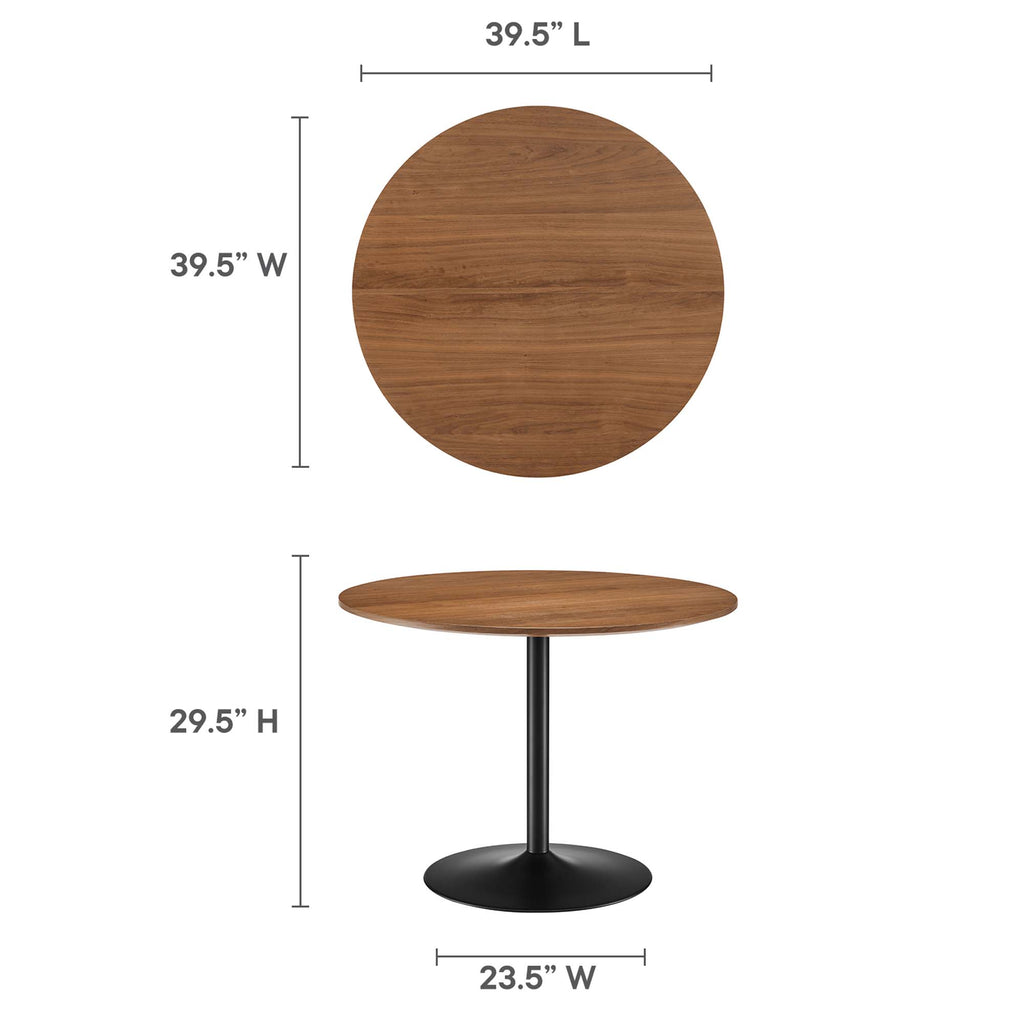 Amuse 40" Dining Table - Black Walnut
