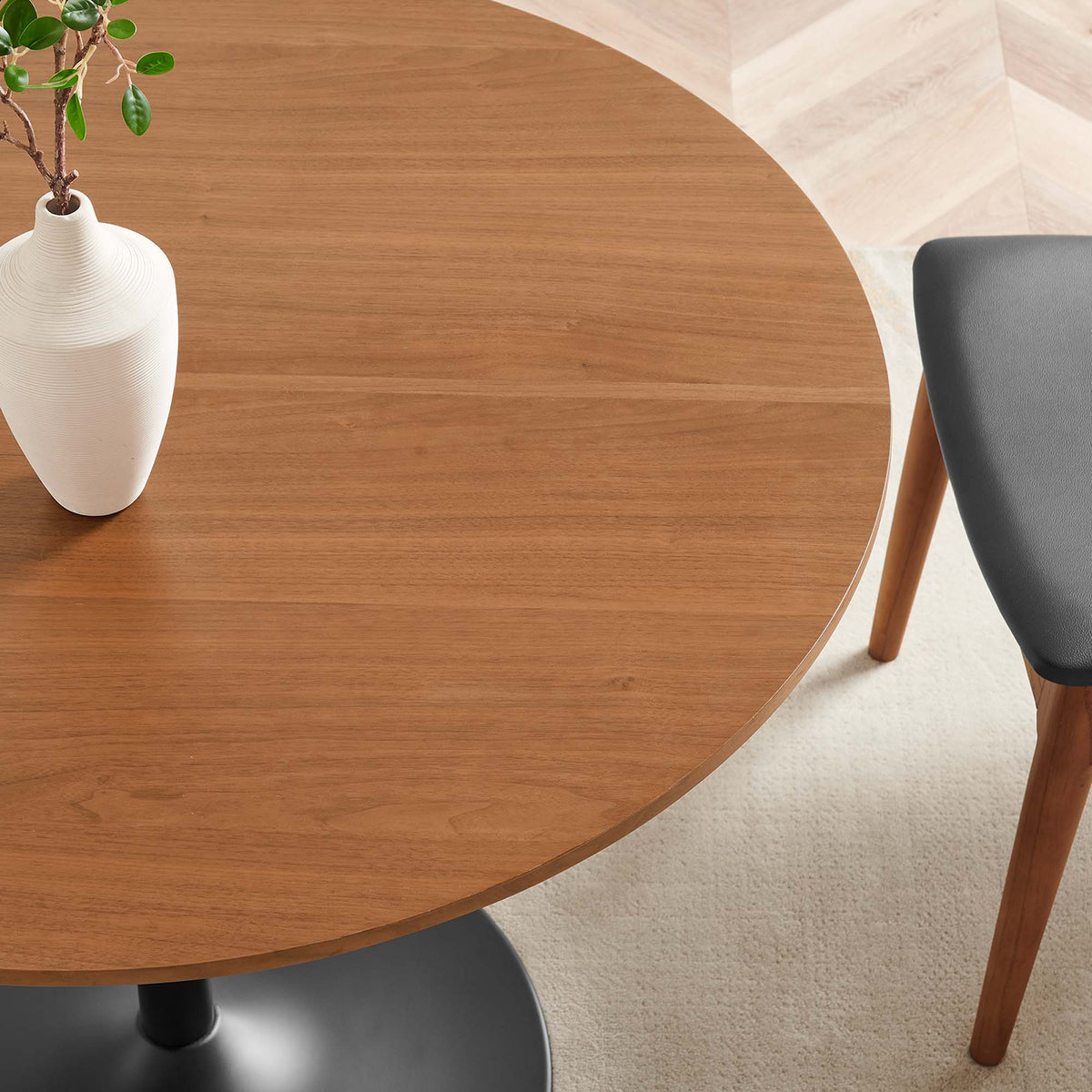 Amuse 40" Dining Table - Black Walnut