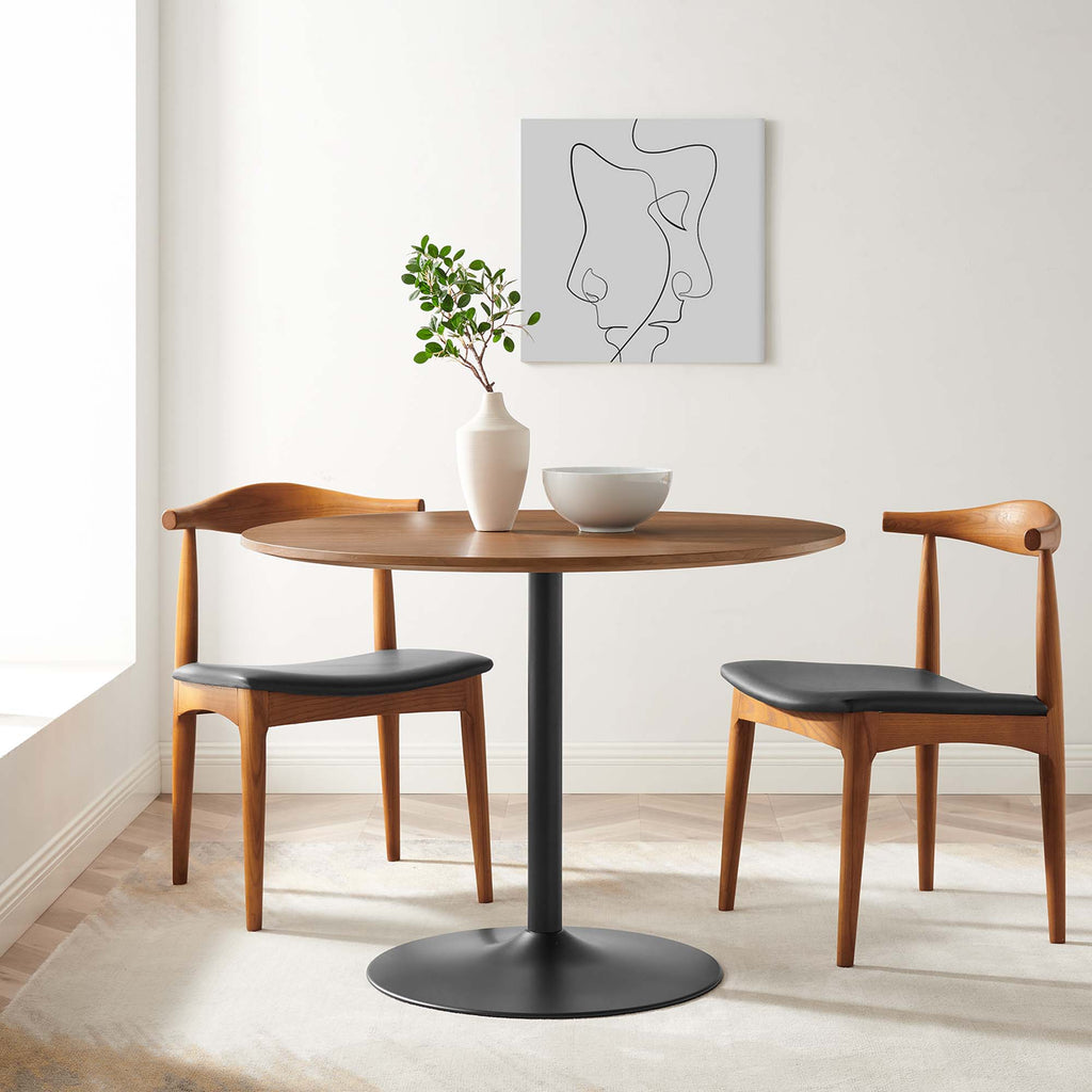 Amuse 40" Dining Table - Black Walnut