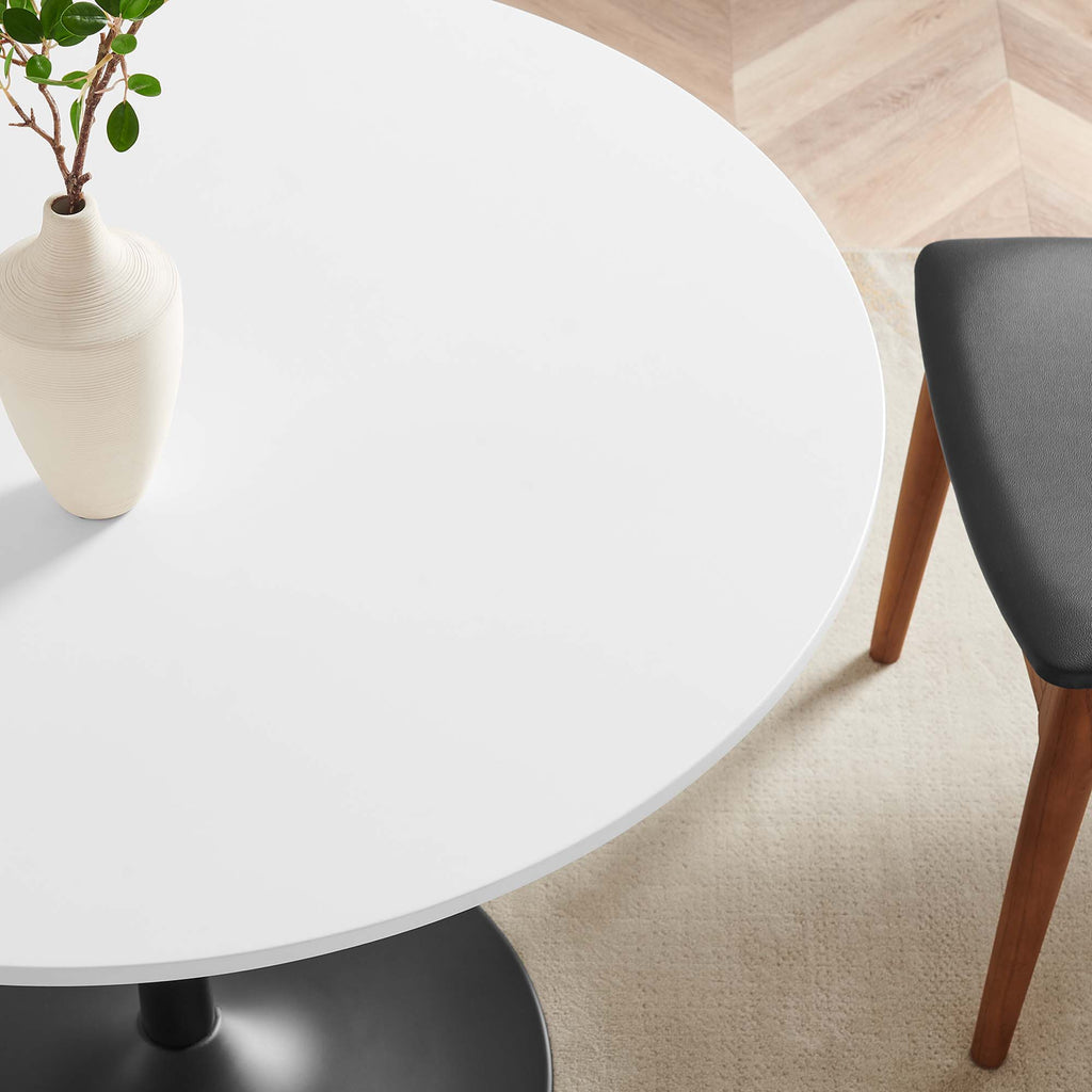 Amuse 40" Dining Table - Black White