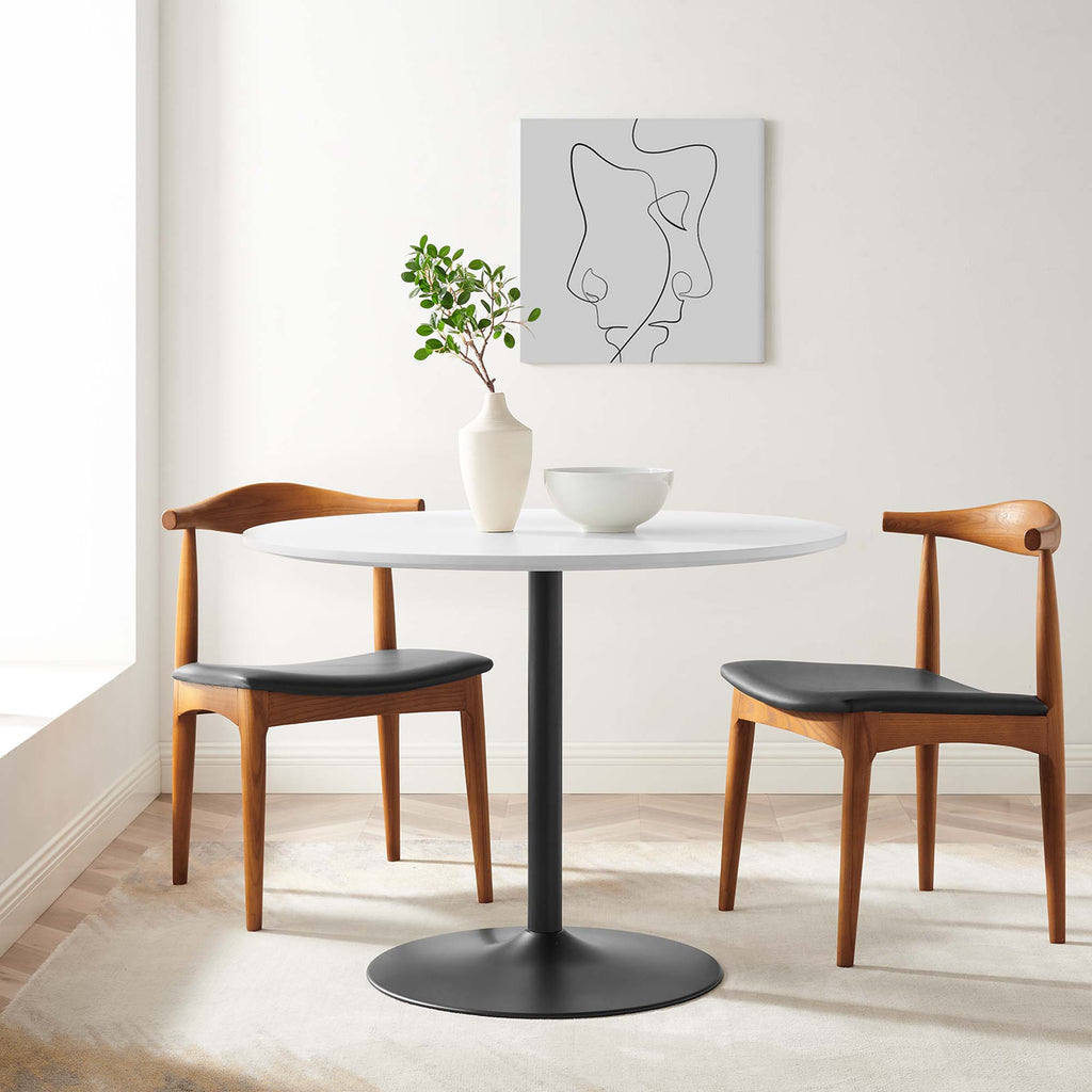 Amuse 40" Dining Table - Black White