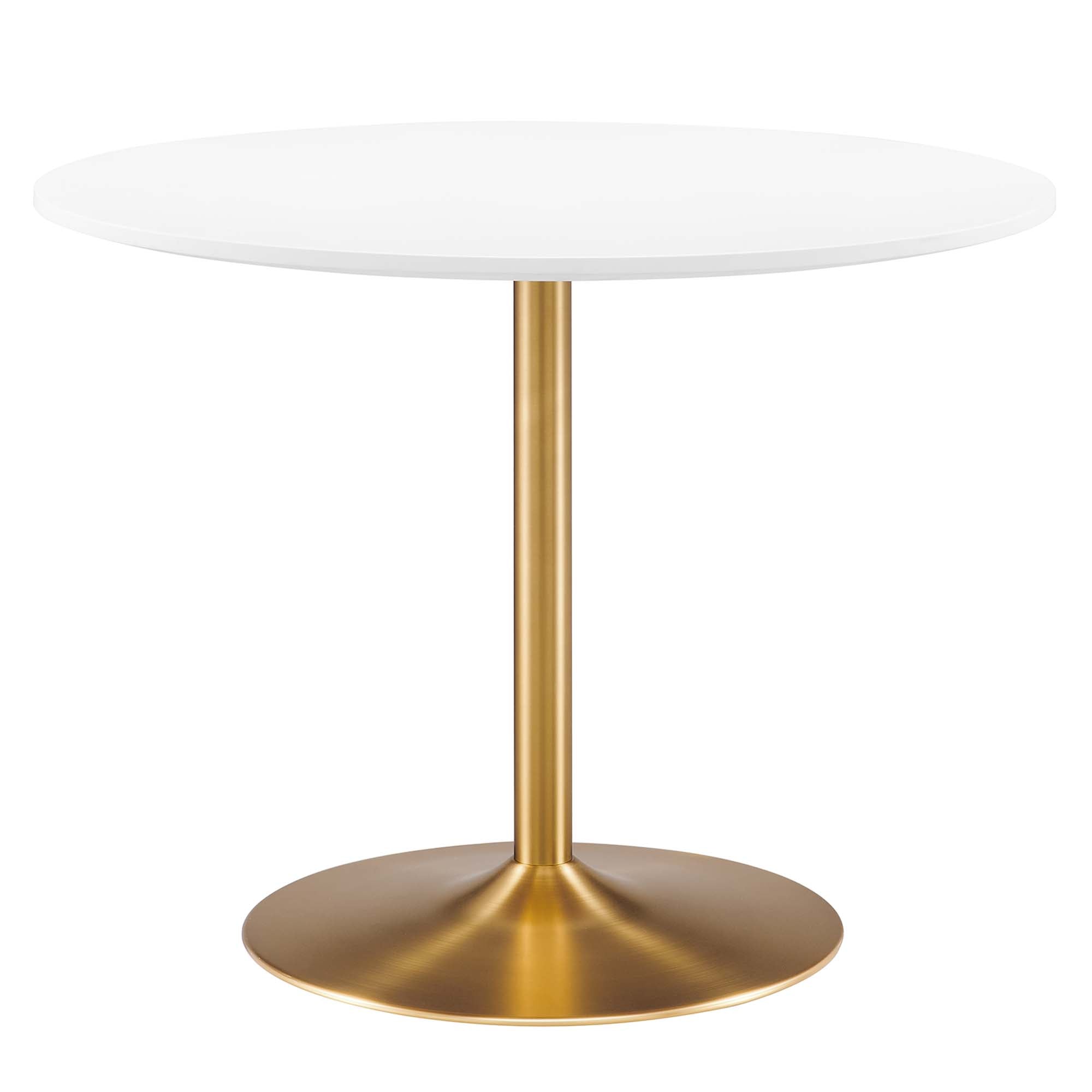 Amuse 40" Dining Table - Gold White