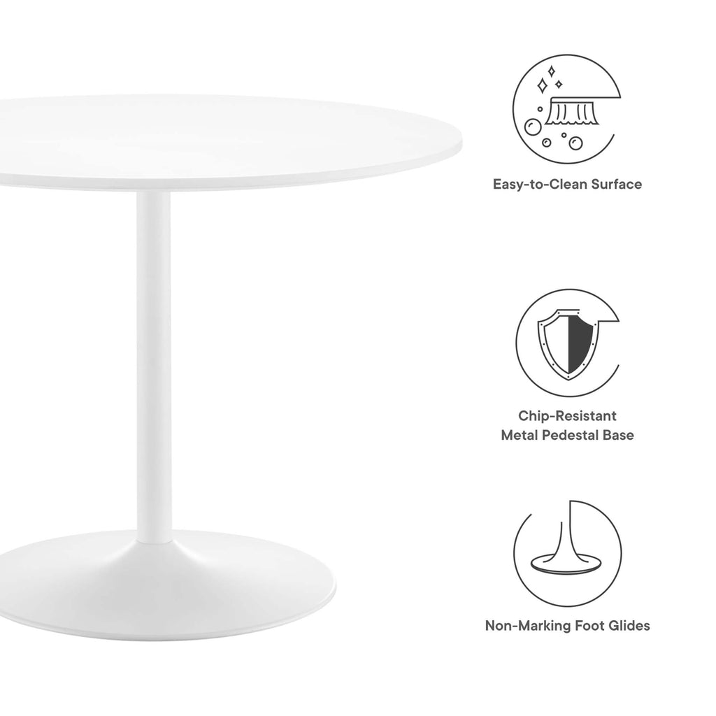 Amuse 40" Dining Table - White White