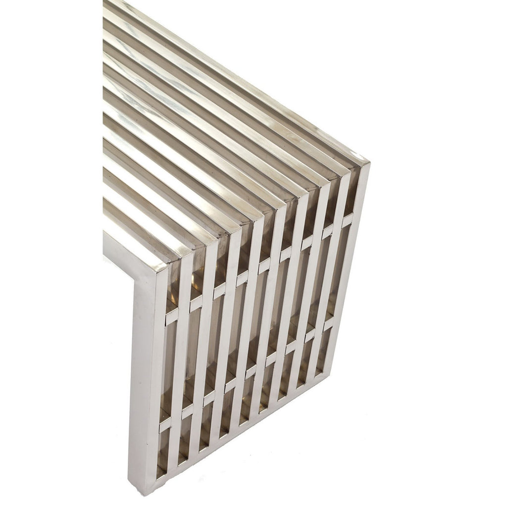 Gridiron Medium Stainless Steel Bench - Silver