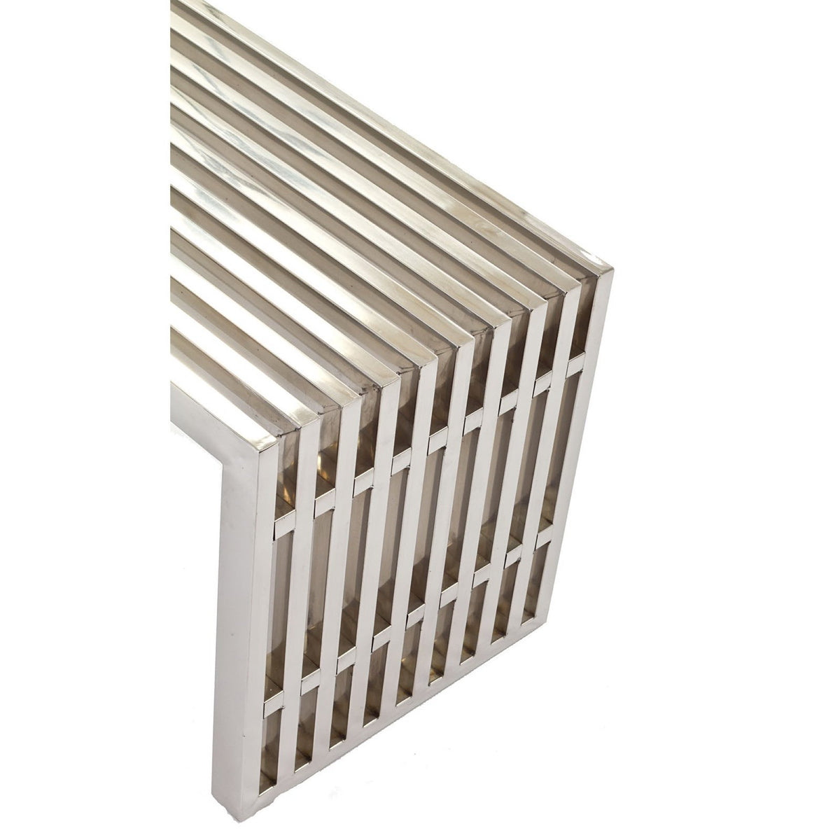 Gridiron Medium Stainless Steel Bench - Silver