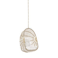 Amalie Wicker Rattan Outdoor Patio Rattan Swing Chair without Stand - Natural White