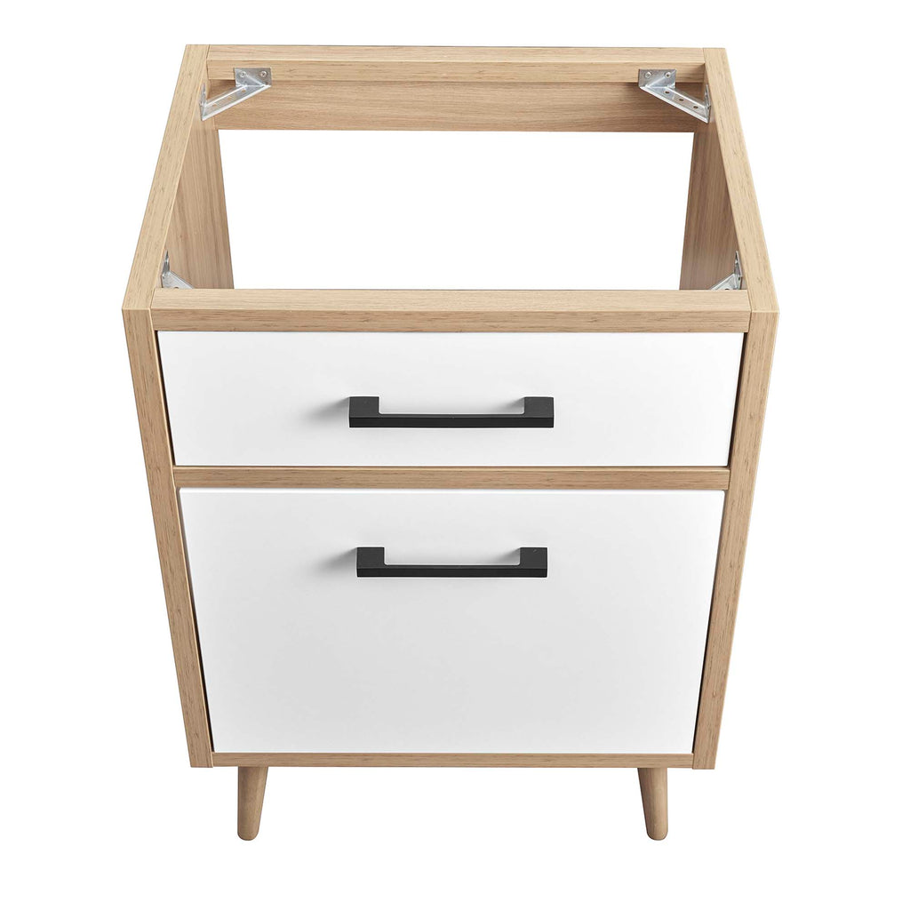 Maverick 24" Bathroom Vanity Cabinet Sink Basin Not Included - Oak White
