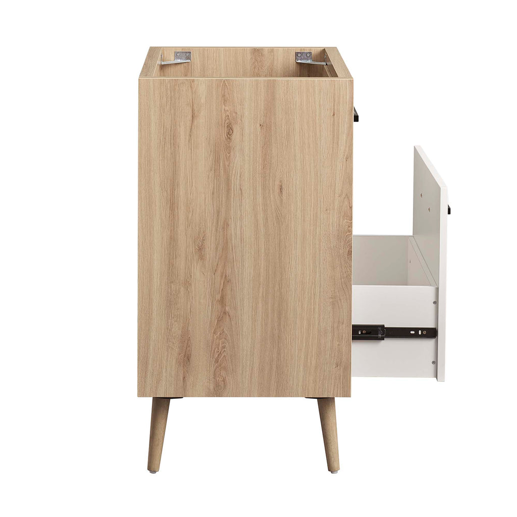 Maverick 24" Bathroom Vanity Cabinet Sink Basin Not Included - Oak White
