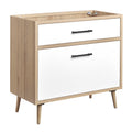 Maverick 36" Bathroom Vanity Cabinet Sink Basin Not Included - Oak White