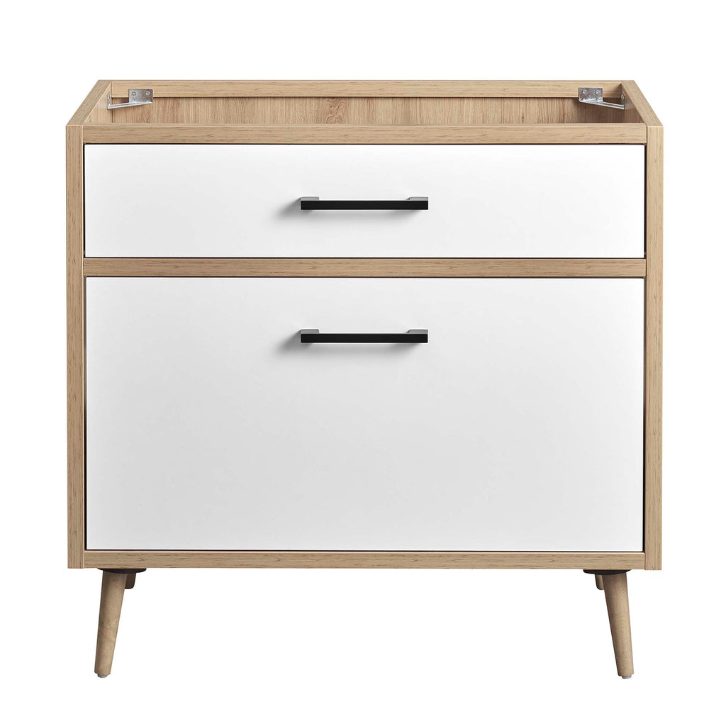 Maverick 36" Bathroom Vanity Cabinet Sink Basin Not Included - Oak White