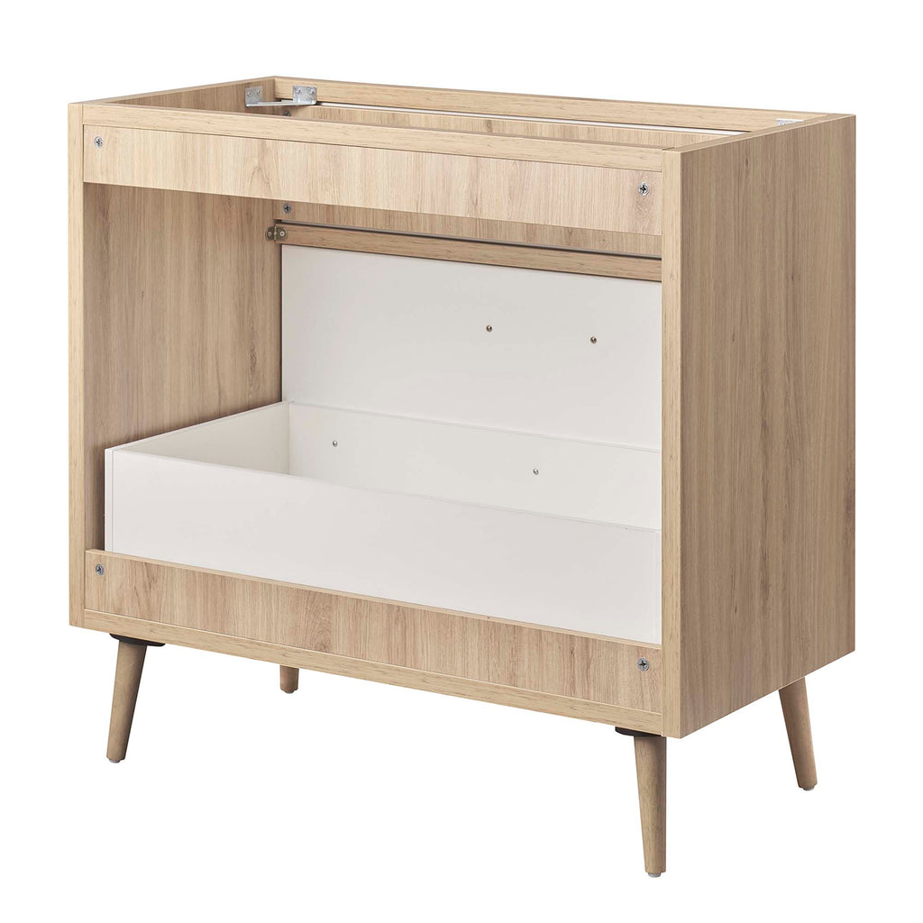 Maverick 36" Bathroom Vanity Cabinet Sink Basin Not Included - Oak White