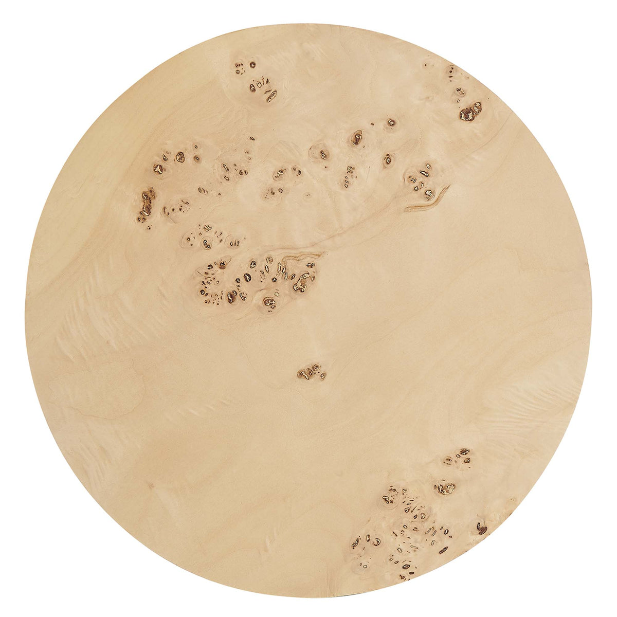 Cosmos 16" Round Burl Wood Side Table - Natural Burl