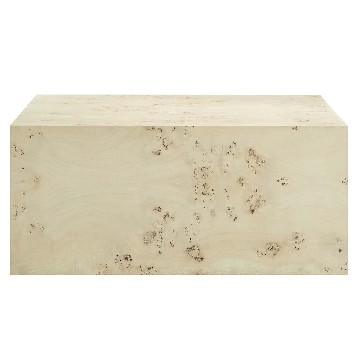 Cosmos 36" Square Burl Wood Coffee Table - Bleached Burl
