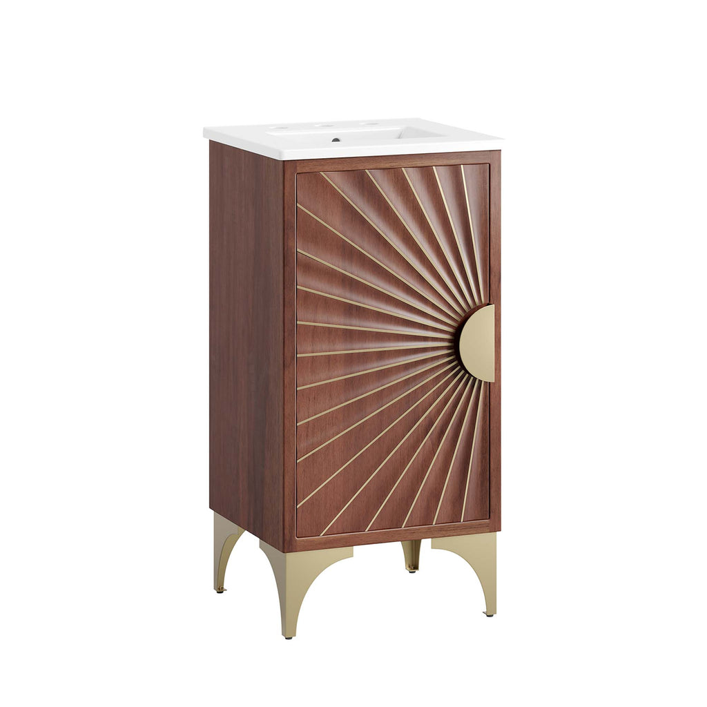 Daylight 18" Bathroom Vanity - White Walnut
