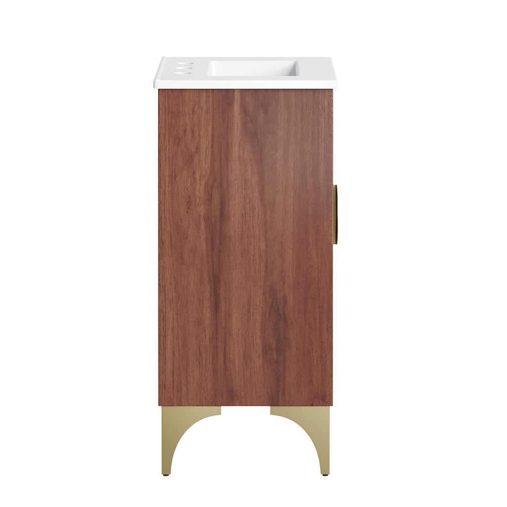 Daylight 18" Bathroom Vanity - White Walnut