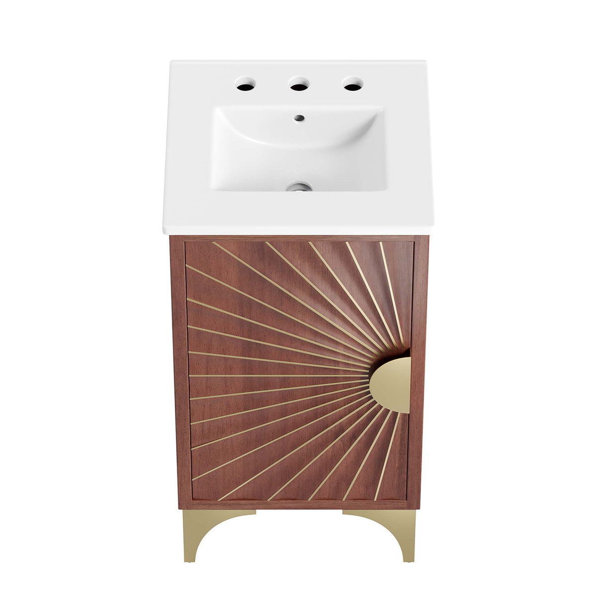 Daylight 18" Bathroom Vanity - White Walnut