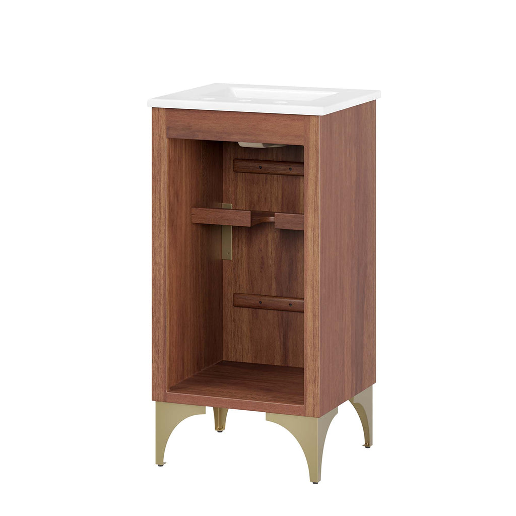 Daylight 18" Bathroom Vanity - White Walnut