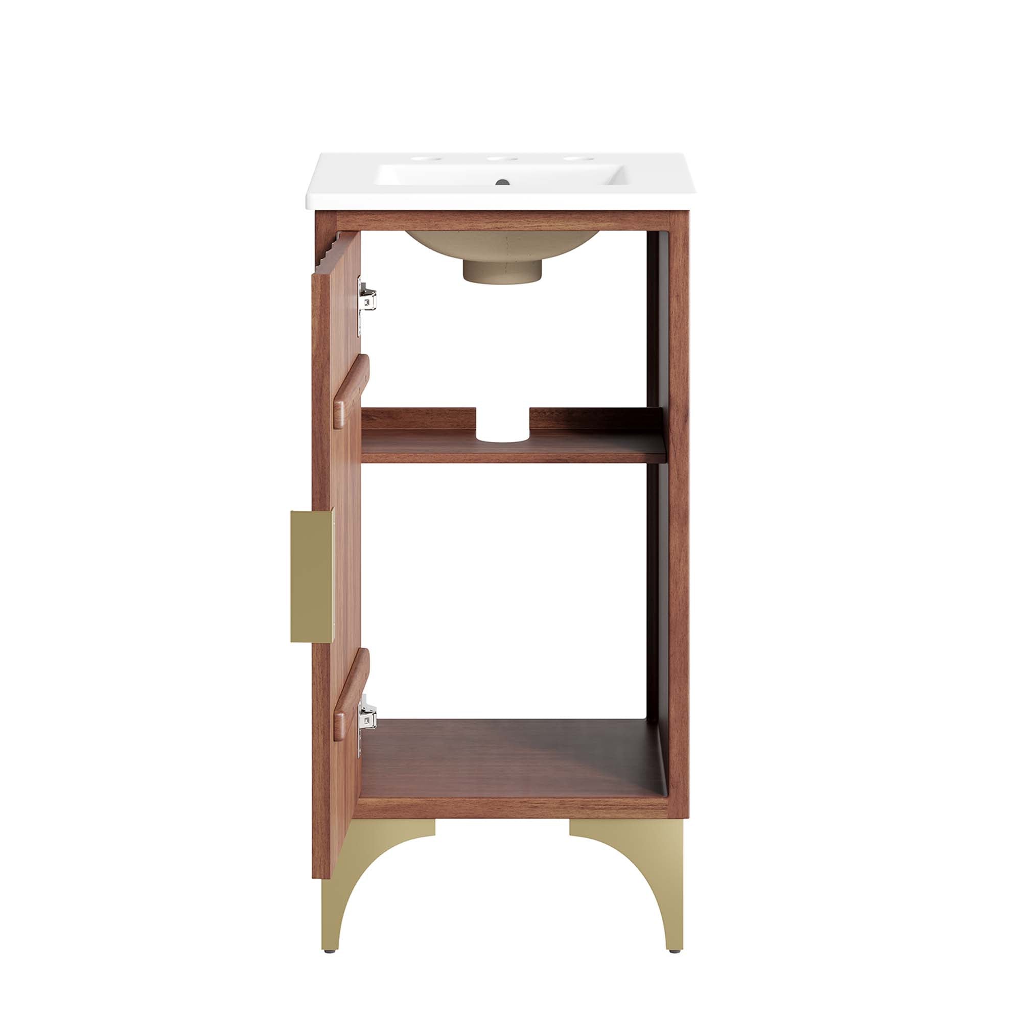 Daylight 18" Bathroom Vanity - White Walnut
