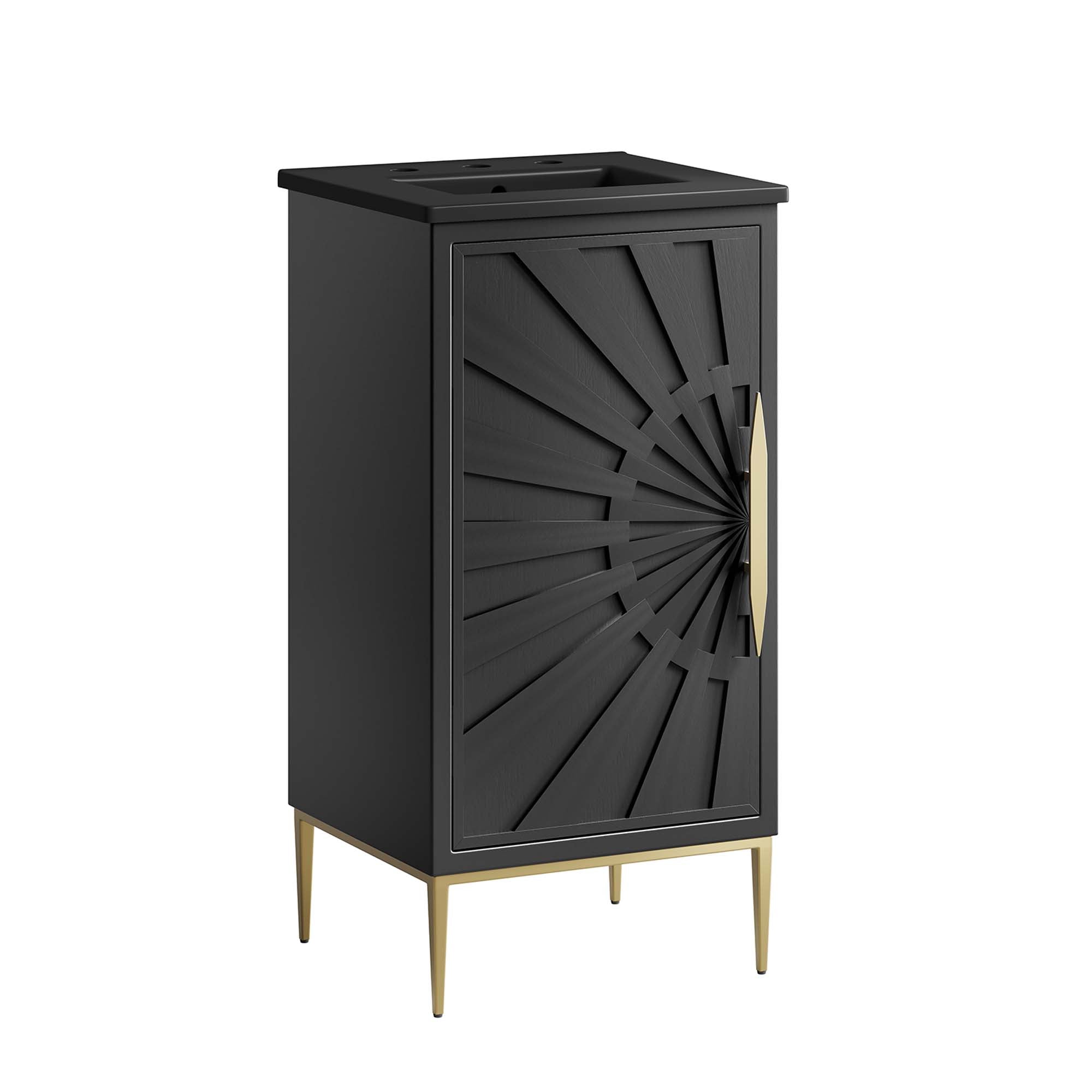 Awaken 18" Bathroom Vanity - Black Black