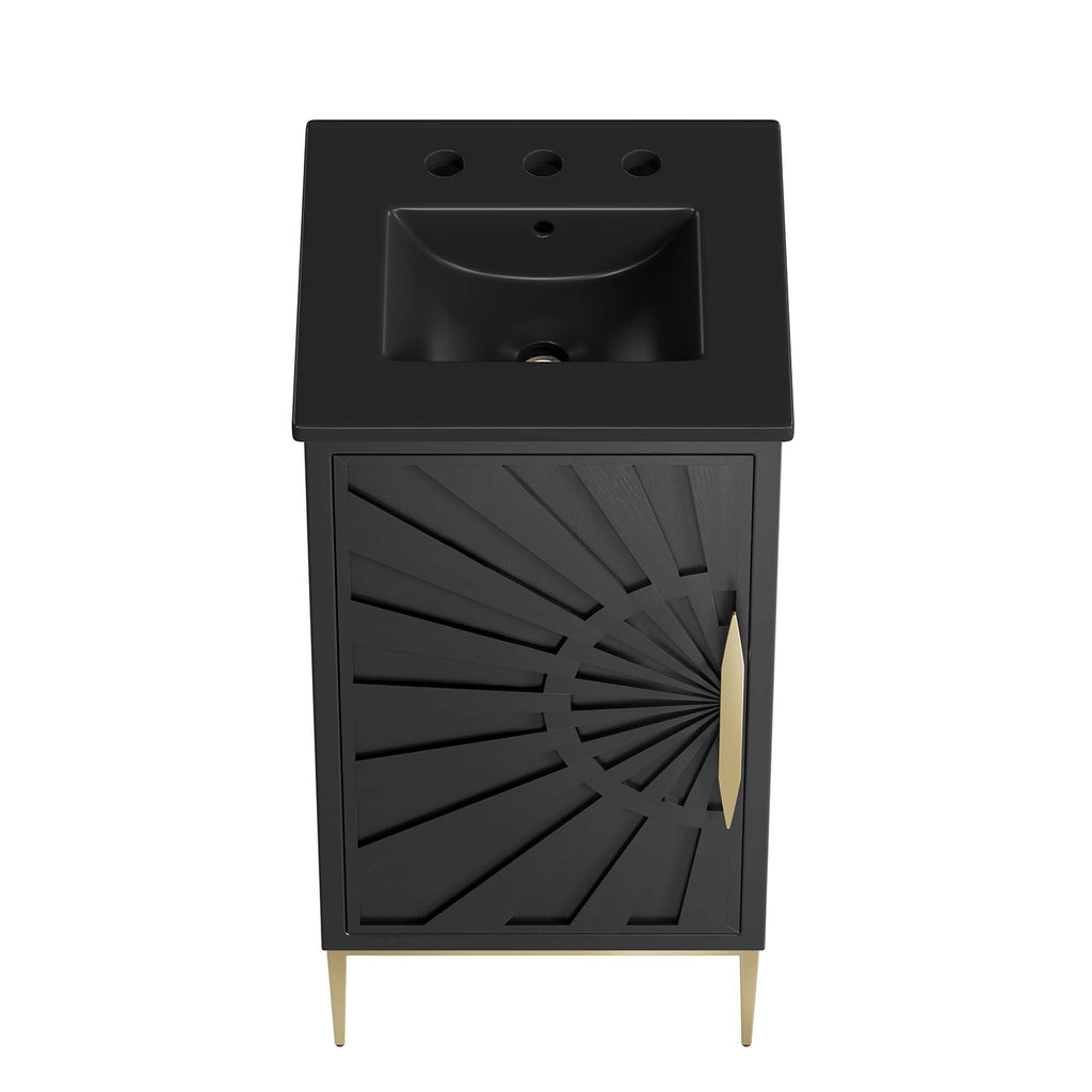 Awaken 18" Bathroom Vanity - Black Black