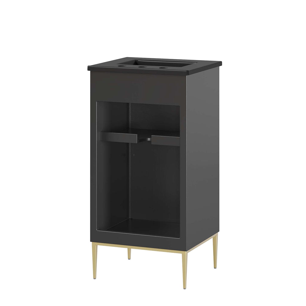 Awaken 18" Bathroom Vanity - Black Black