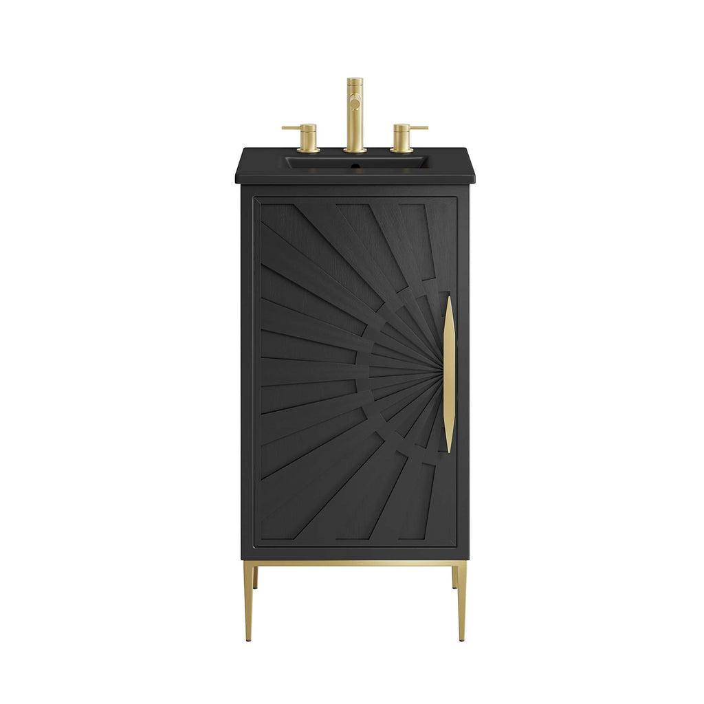 Awaken 18" Bathroom Vanity - Black Black