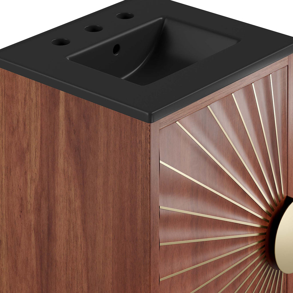 Daylight 18" Bathroom Vanity - Black Walnut