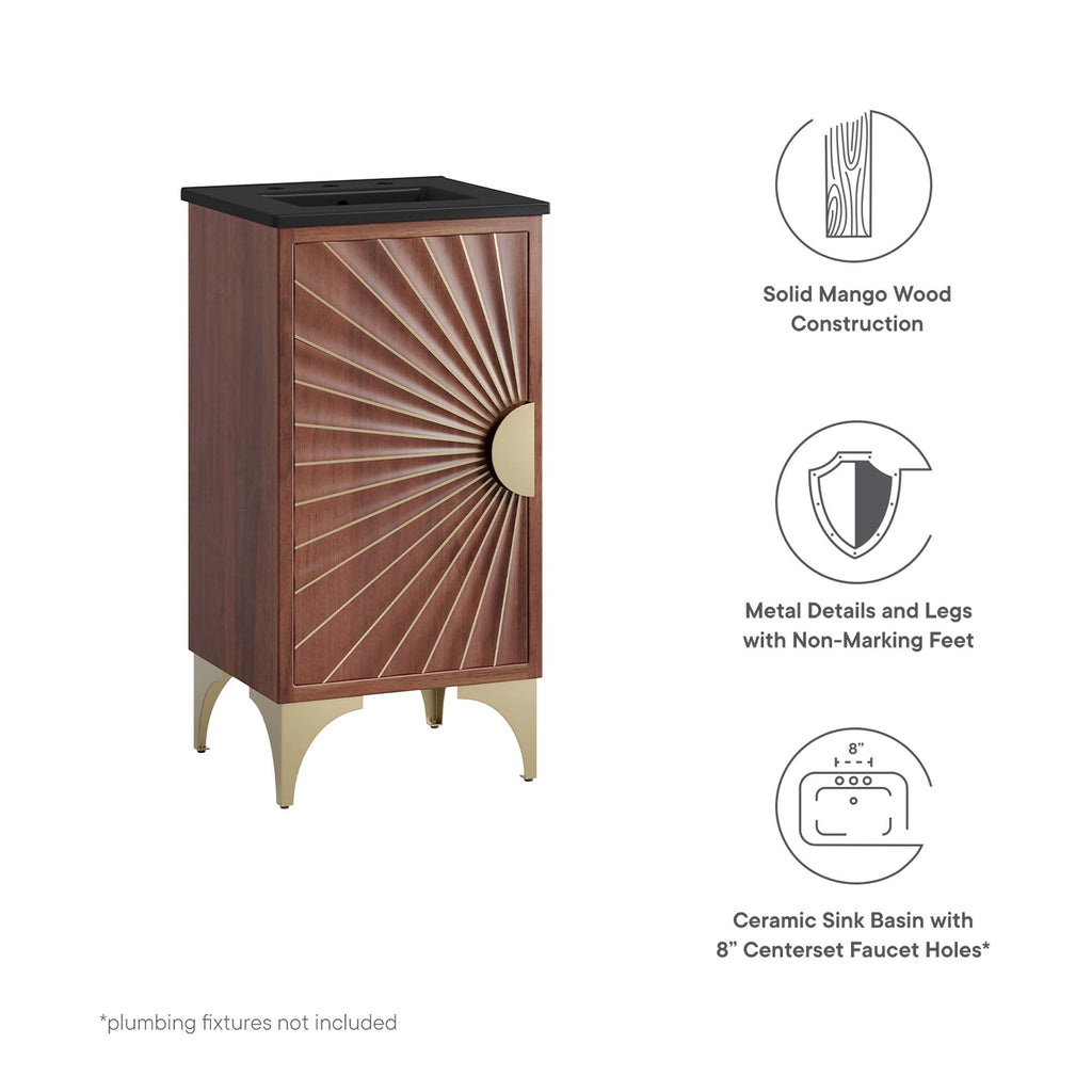 Daylight 18" Bathroom Vanity - Black Walnut