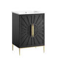 Awaken 24" Bathroom Vanity - White Black (Vanity)