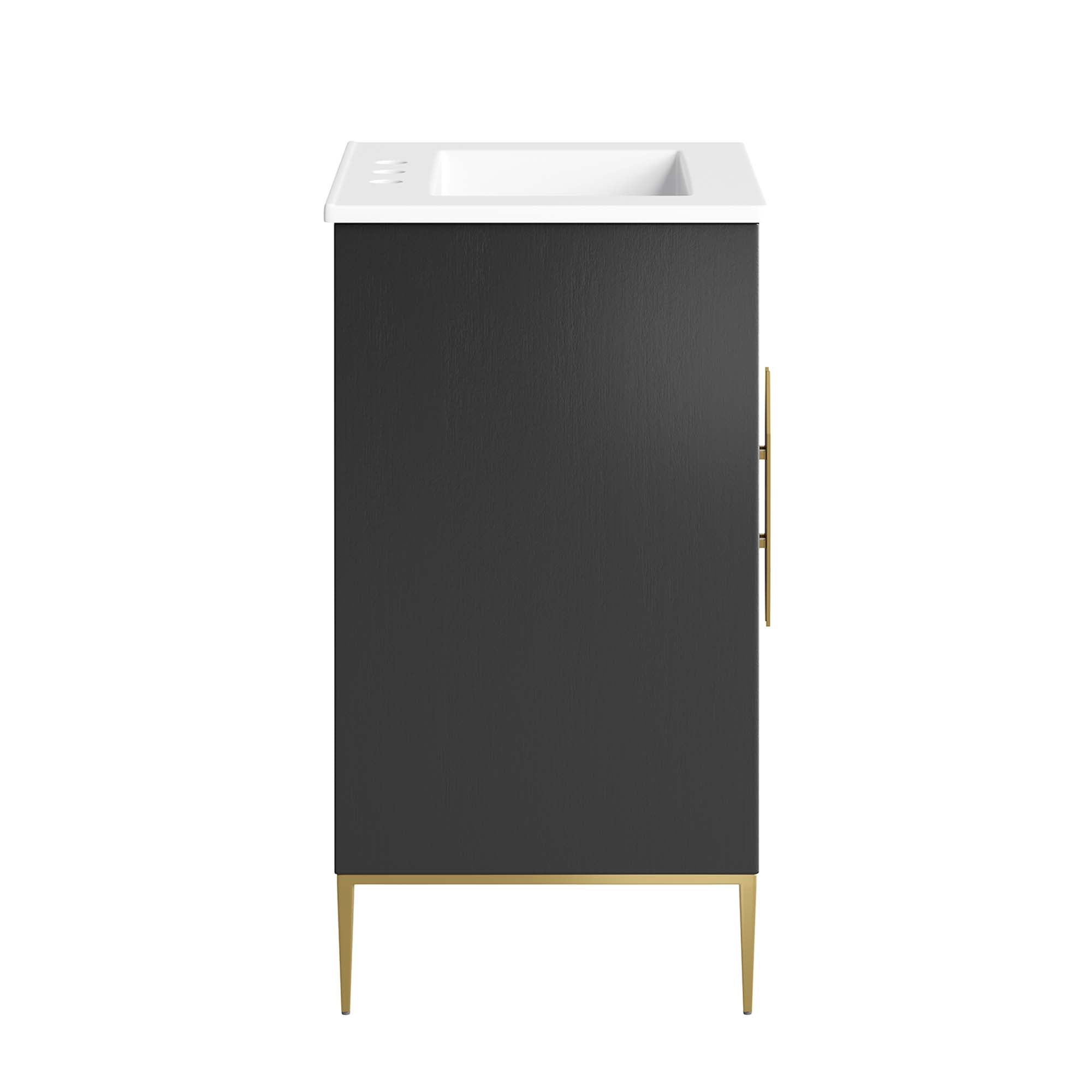 Awaken 24" Bathroom Vanity - White Black (Vanity)