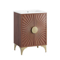 Daylight 24" Bathroom Vanity - White Walnut
