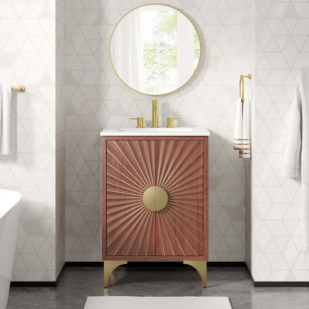 Daylight 24" Bathroom Vanity - White Walnut
