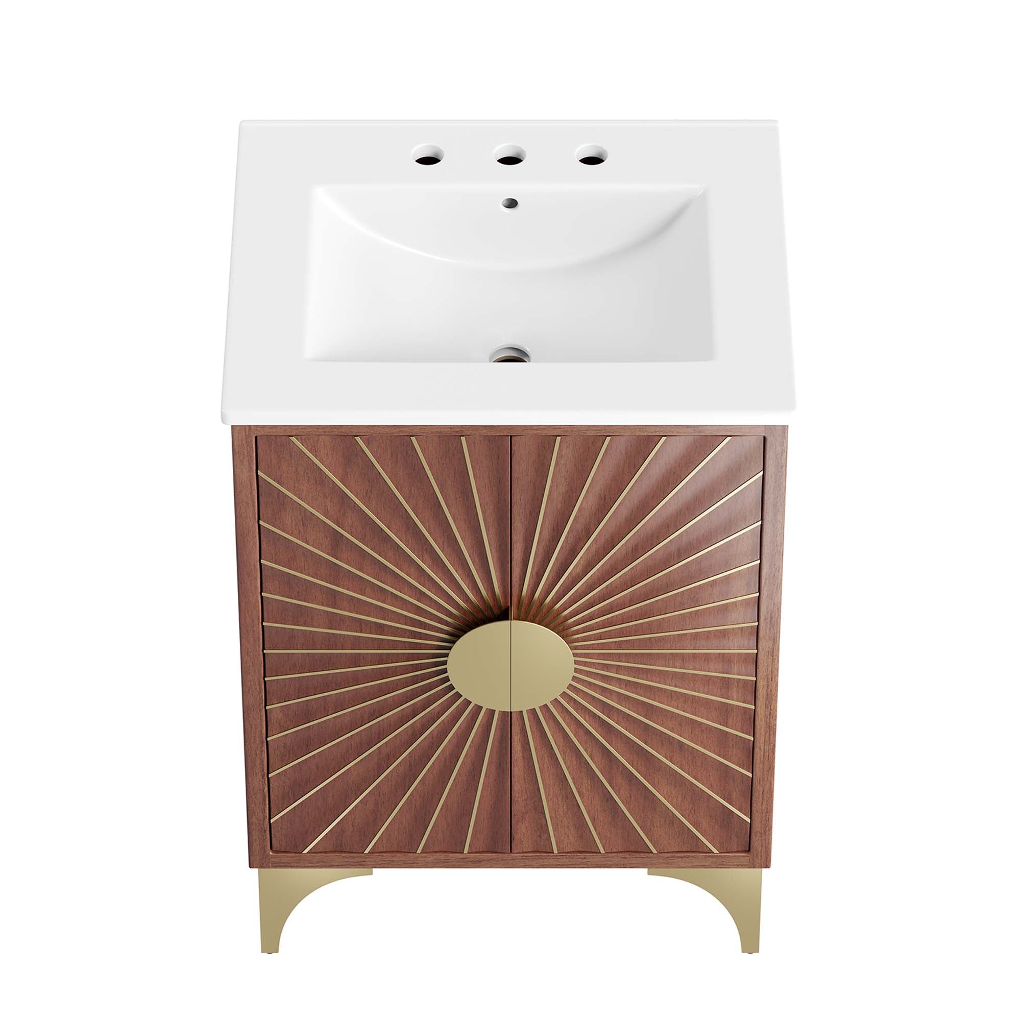 Daylight 24" Bathroom Vanity - White Walnut