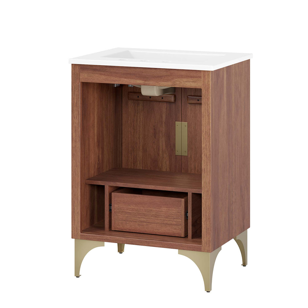 Daylight 24" Bathroom Vanity - White Walnut
