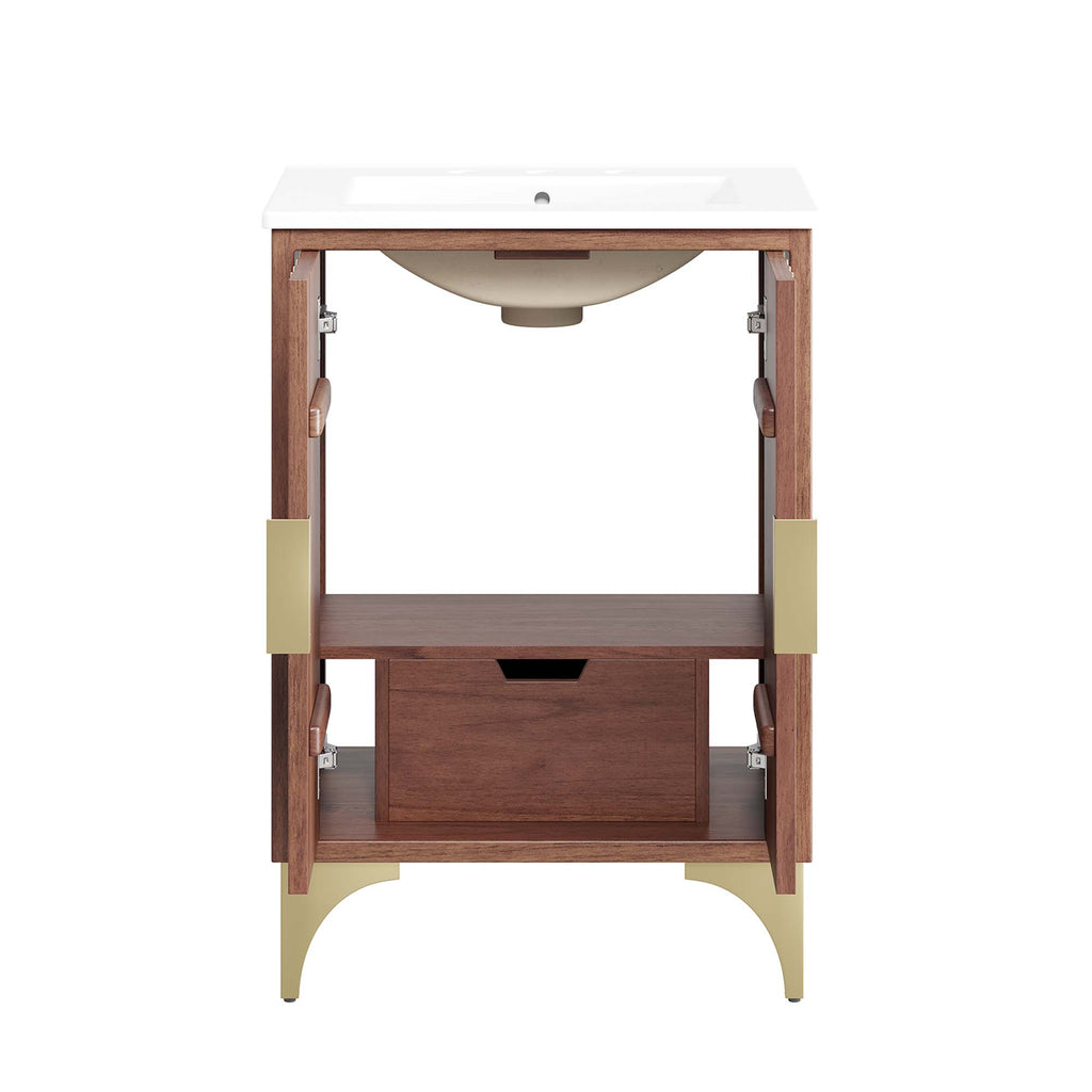 Daylight 24" Bathroom Vanity - White Walnut