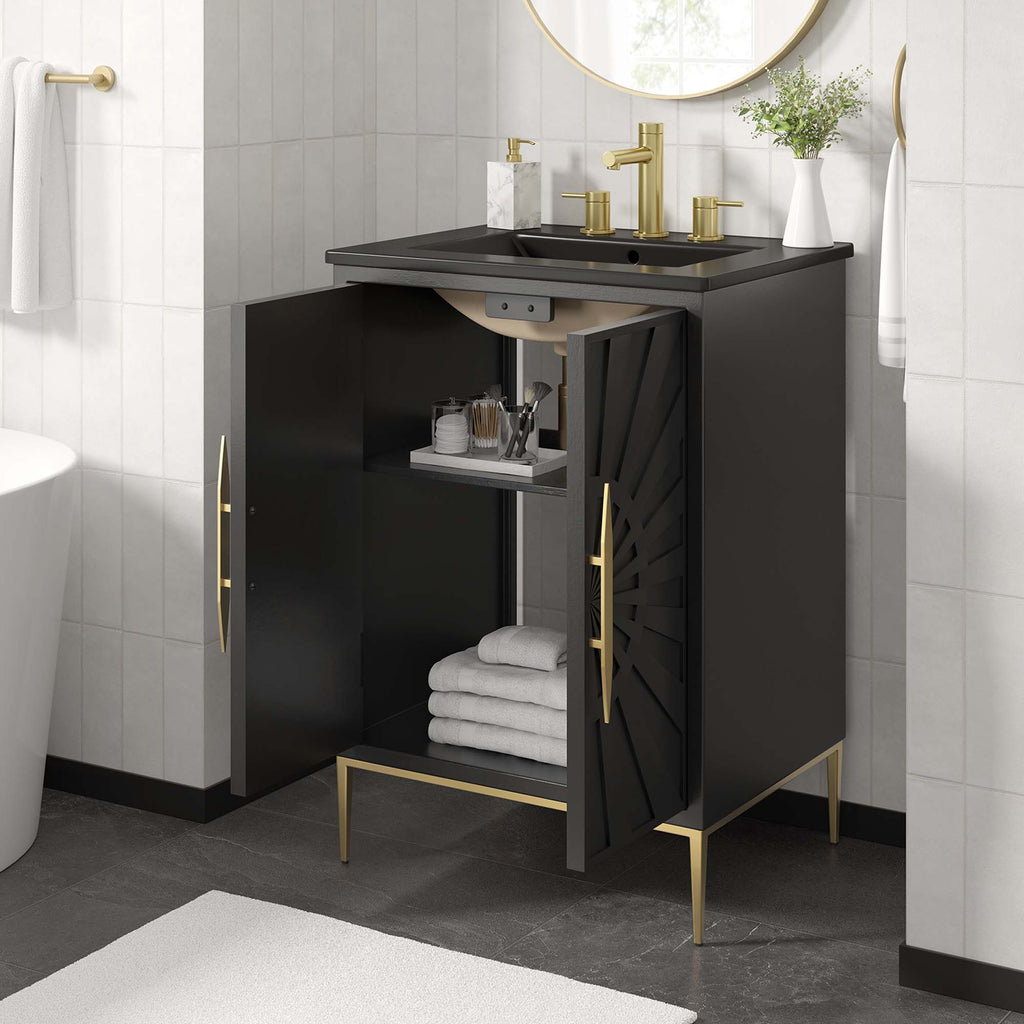 Awaken 24" Bathroom Vanity - Black Black