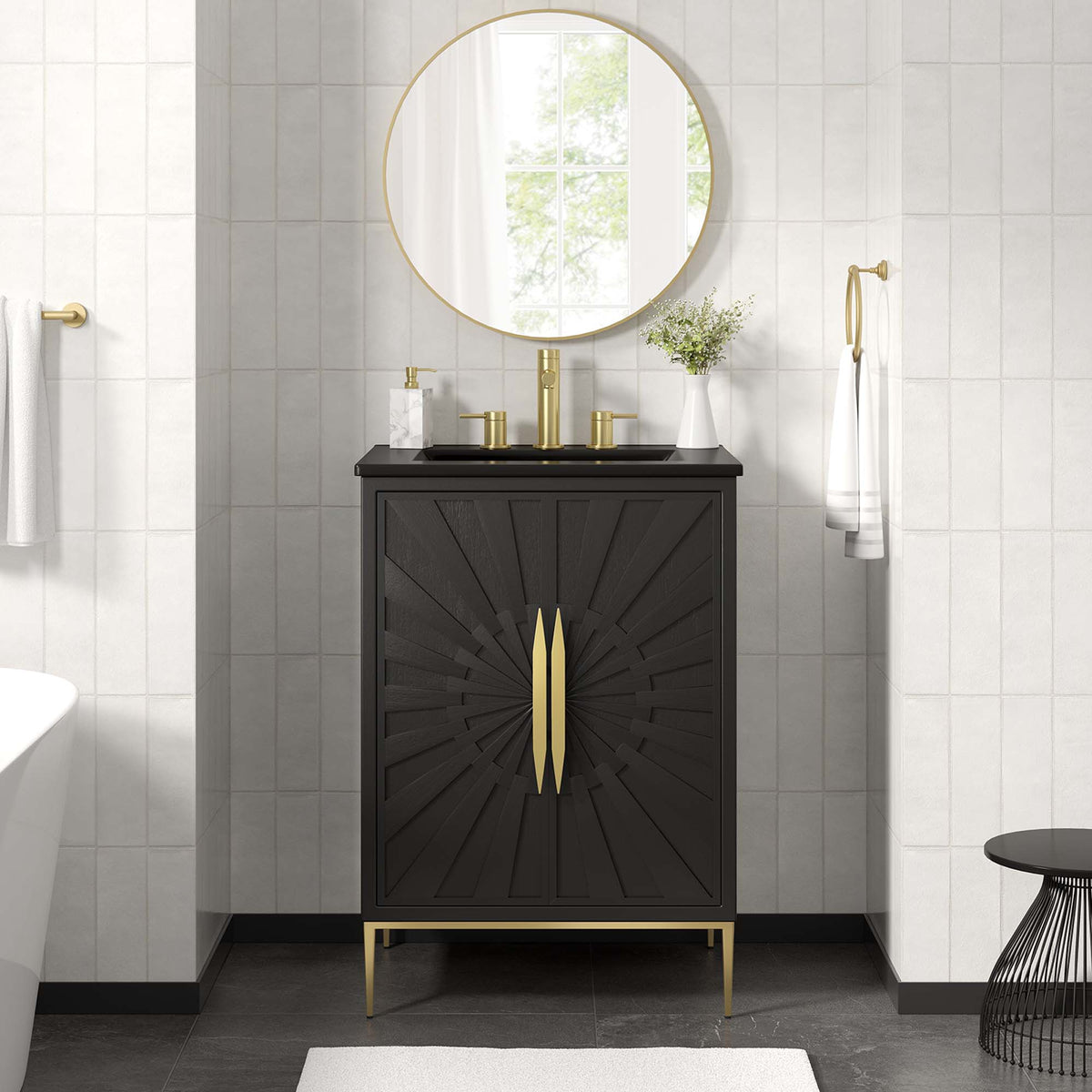 Awaken 24" Bathroom Vanity - Black Black