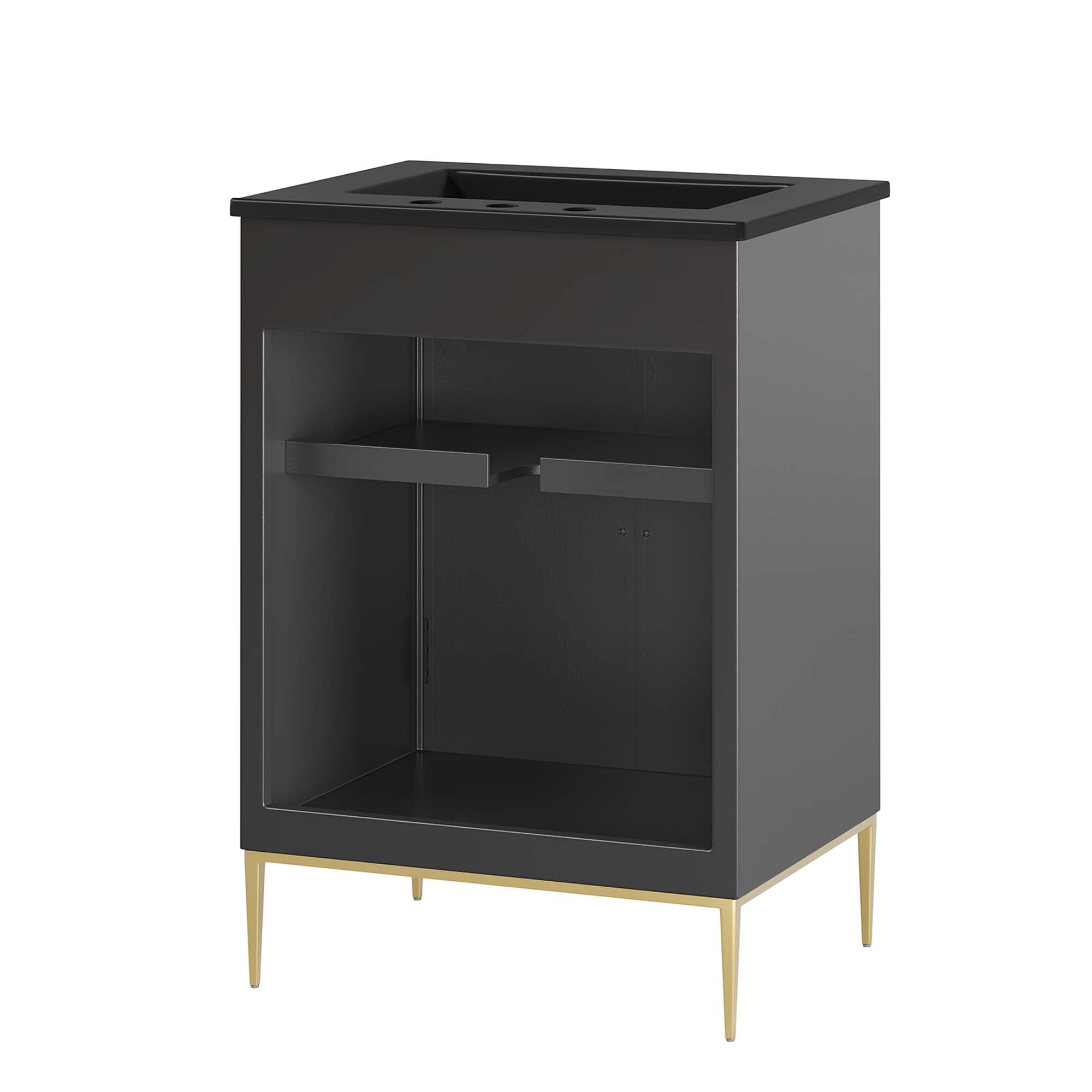 Awaken 24" Bathroom Vanity - Black Black
