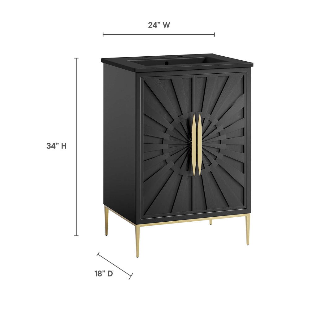 Awaken 24" Bathroom Vanity - Black Black