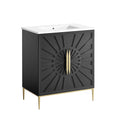 Awaken 30" Bathroom Vanity - White Black
