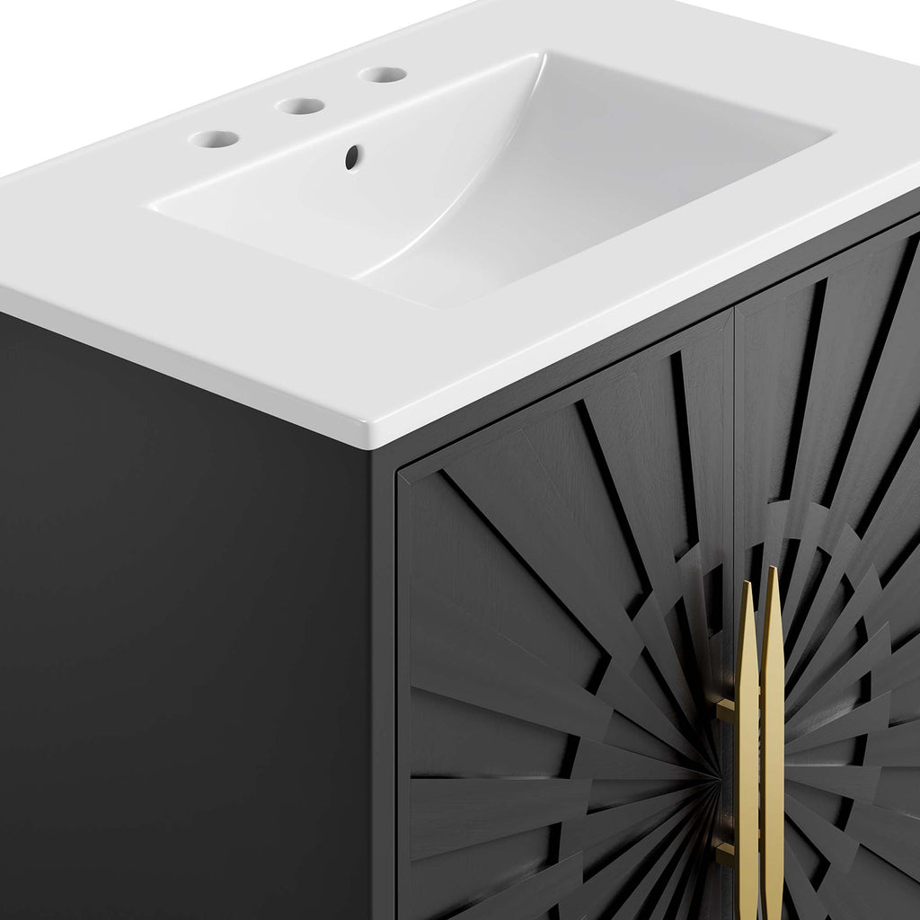 Awaken 30" Bathroom Vanity - White Black