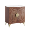 Daylight 30" Bathroom Vanity - White Walnut