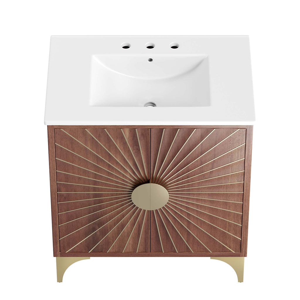 Daylight 30" Bathroom Vanity - White Walnut