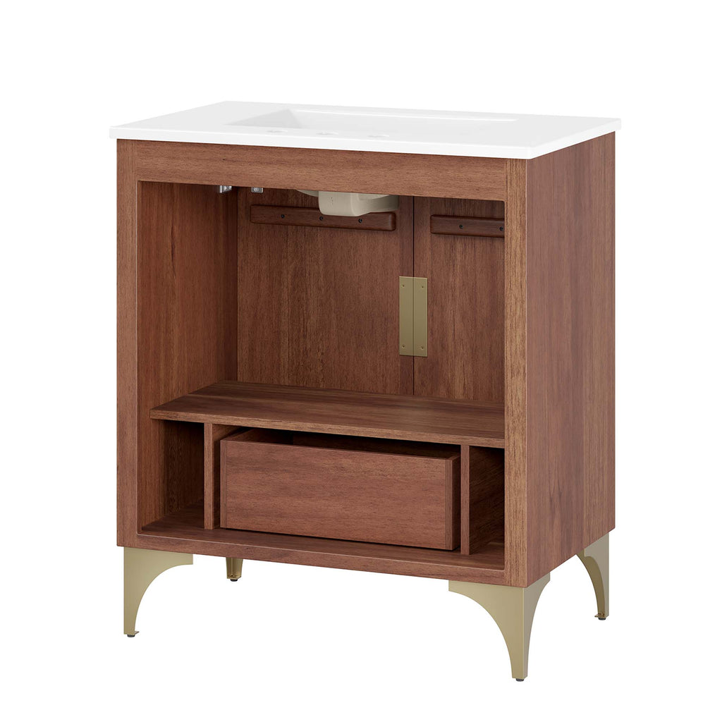 Daylight 30" Bathroom Vanity - White Walnut
