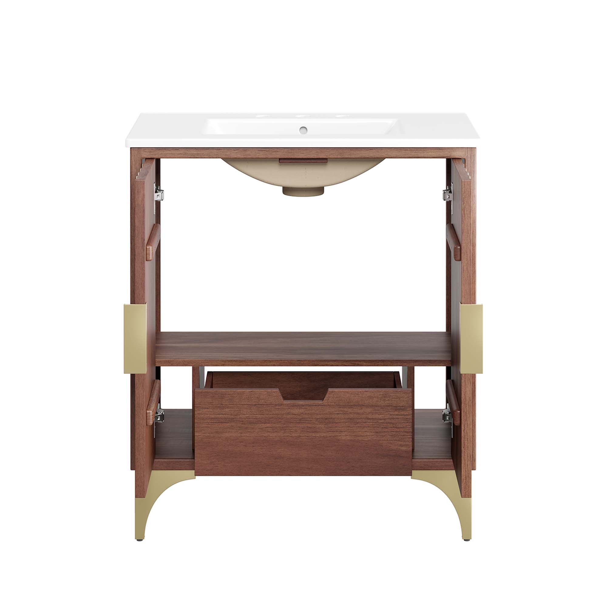 Daylight 30" Bathroom Vanity - White Walnut
